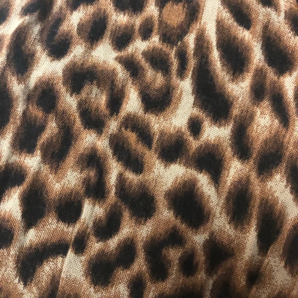 Scoop Neck Cotton Leather dress - Picture 3 of 5